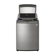 Lavadora LG WT23VT6HA vista frontal con puerta abierta.