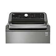 Lavadora LG WT23VT6HA vista frontal del panel de control.