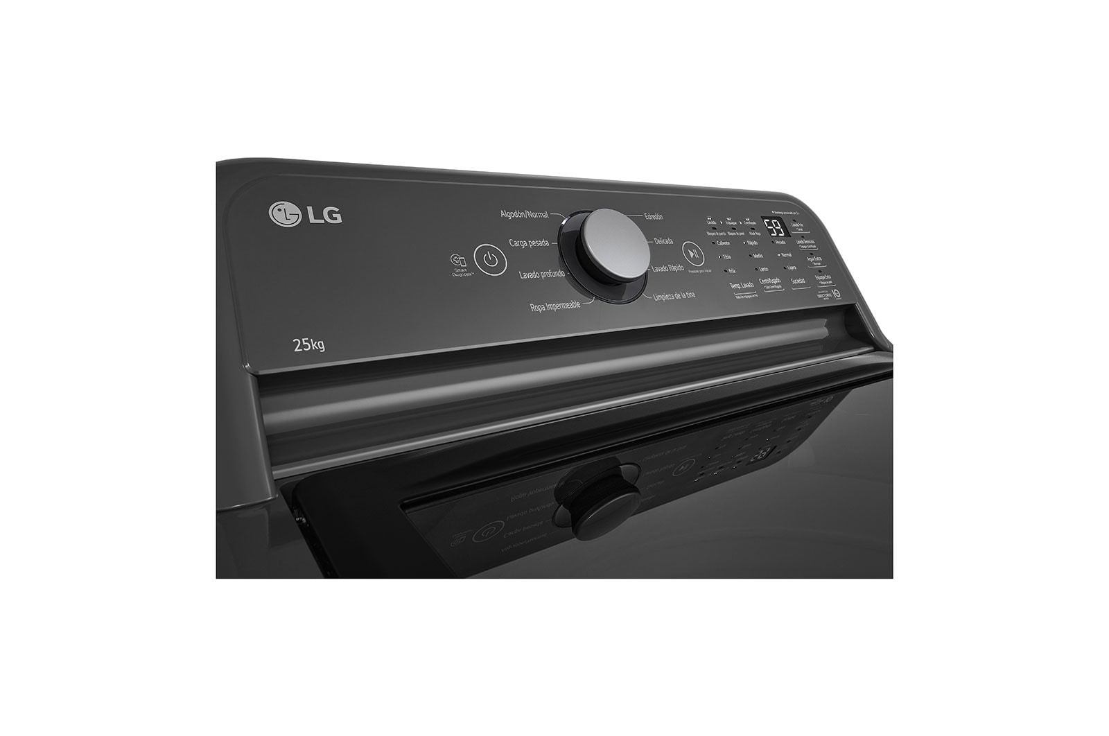 LG Lavadora Carga Superior WT25MT6HK 25Kg/5lbs - 6 Motion DD - Negro , WT25MT6HK