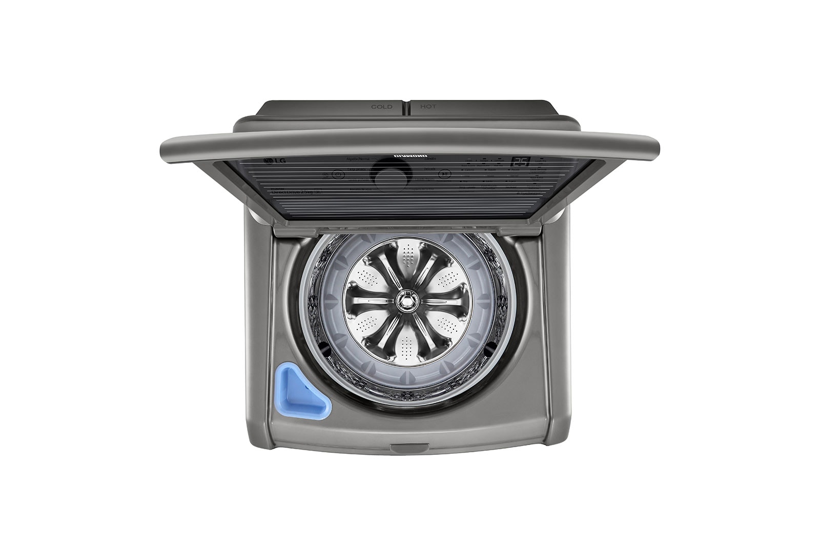 LG Lavadora LG Carga Superior Inverter DD con sistema 6 Motion DD 25 Kg - Silver, WT25VT6HK