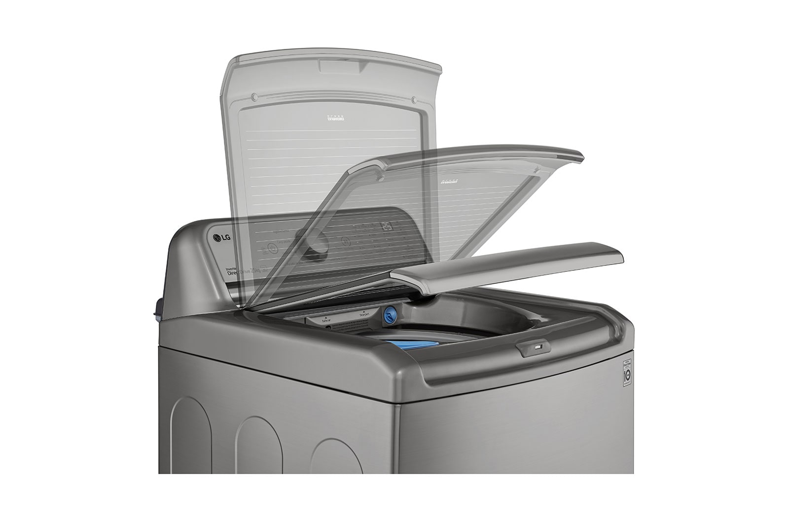LG Lavadora LG Carga Superior Inverter DD con sistema 6 Motion DD 25 Kg - Silver, WT25VT6HK