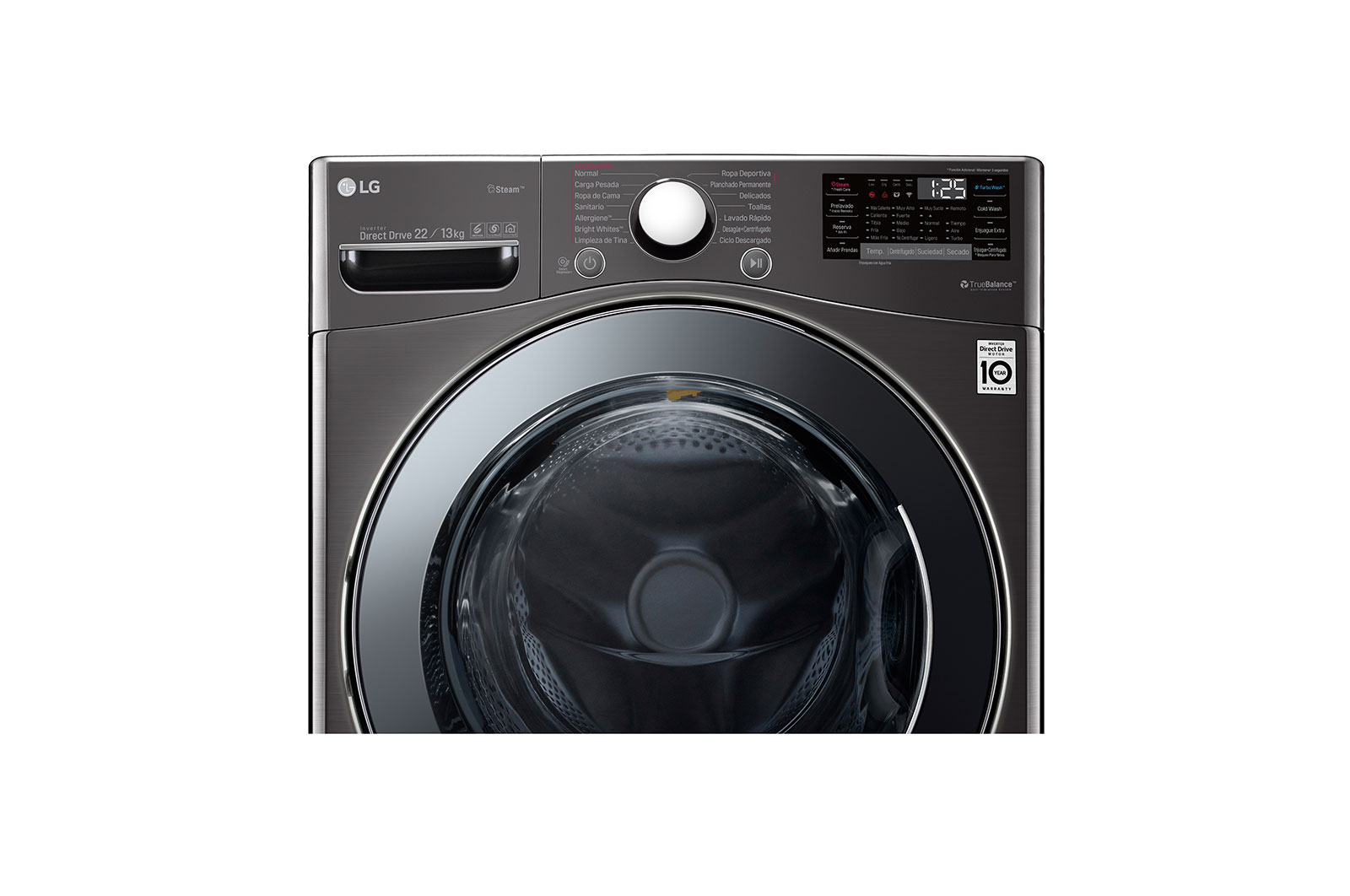 LG Set TWINWash™ Lava-Secadora Capacidad Total 25,5kg/56lbs WD22BV2S6B_WD100CB, TWD22BV2S