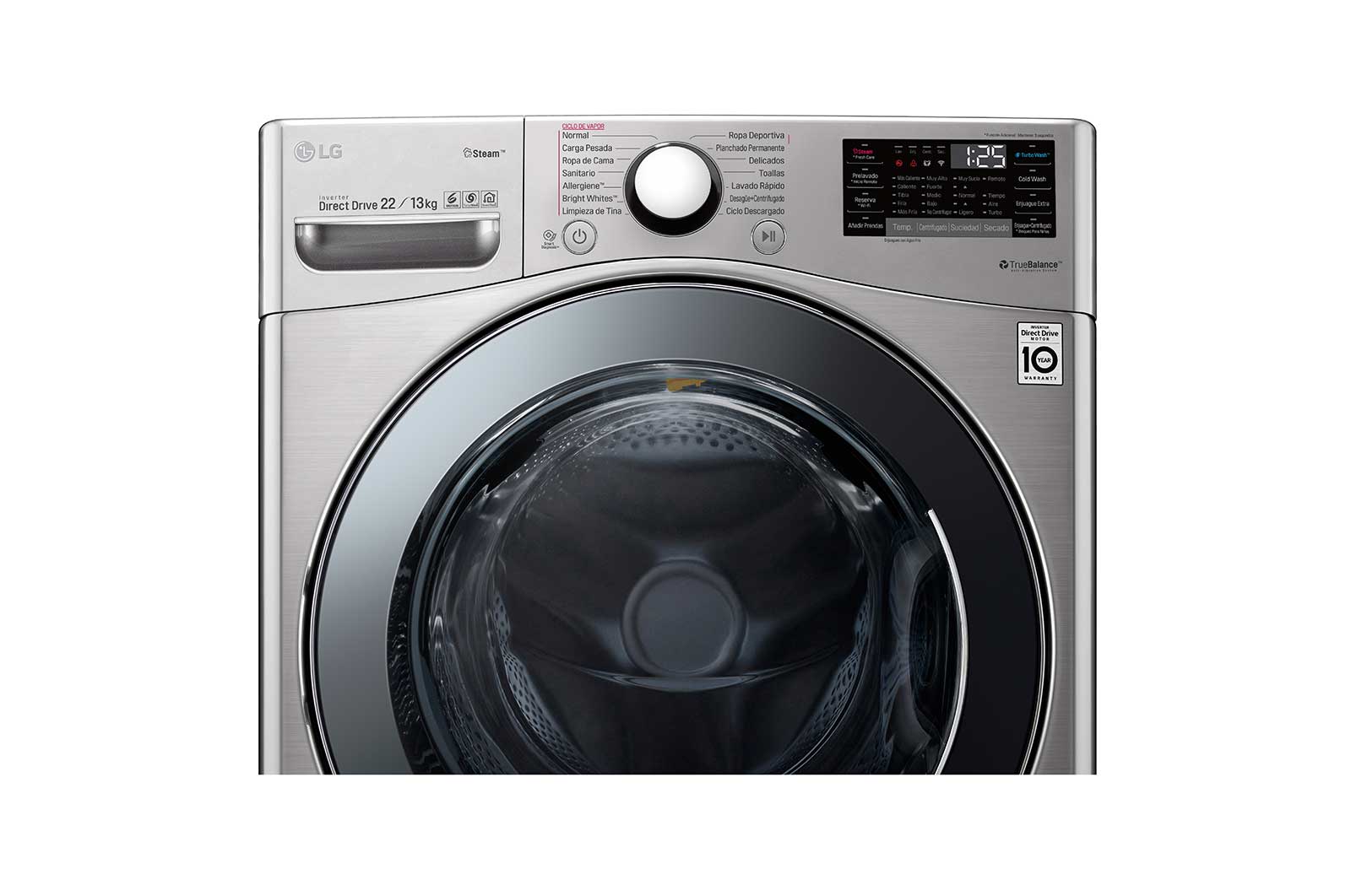 LG TWINWash™ Lava-Secadora Capacidad Total 25,5kg/56lbs WD22VV2S6B_WD100CV, TWD22VV2S