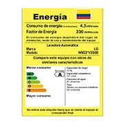 LG Set TWINWash™ Lavadora Capacidad Total 25,5kg/56lbs WM22VV2S6B_WD100CV, TWO22VV2S
