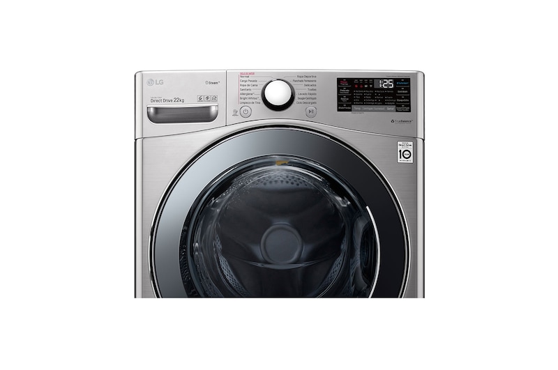LG Set TWINWash™ Lavadora Capacidad Total 25,5kg/56lbs WM22VV2S6B_WD100CV, TWO22VV2S
