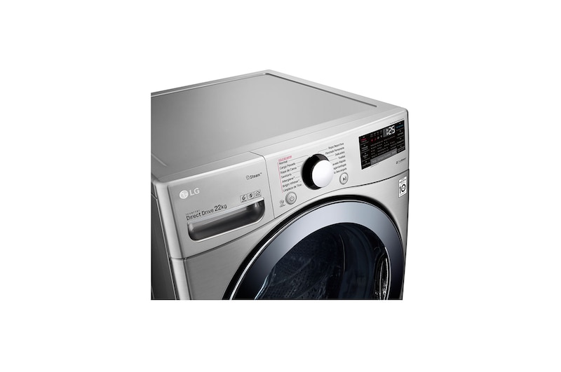 LG Set TWINWash™ Lavadora Capacidad Total 25,5kg/56lbs WM22VV2S6B_WD100CV, TWO22VV2S