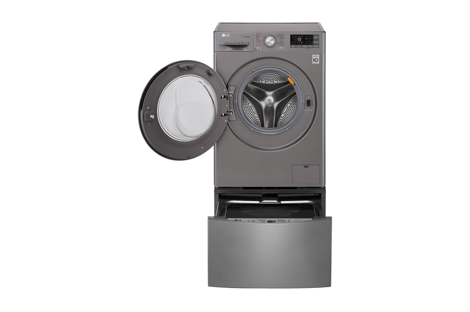 LG TWINWash TWW12SB6D2 Capacidad Total 14 kg Set Lavadora/Secadora Carga Frontal y TWINWash®Mini, TWW12SB6D2