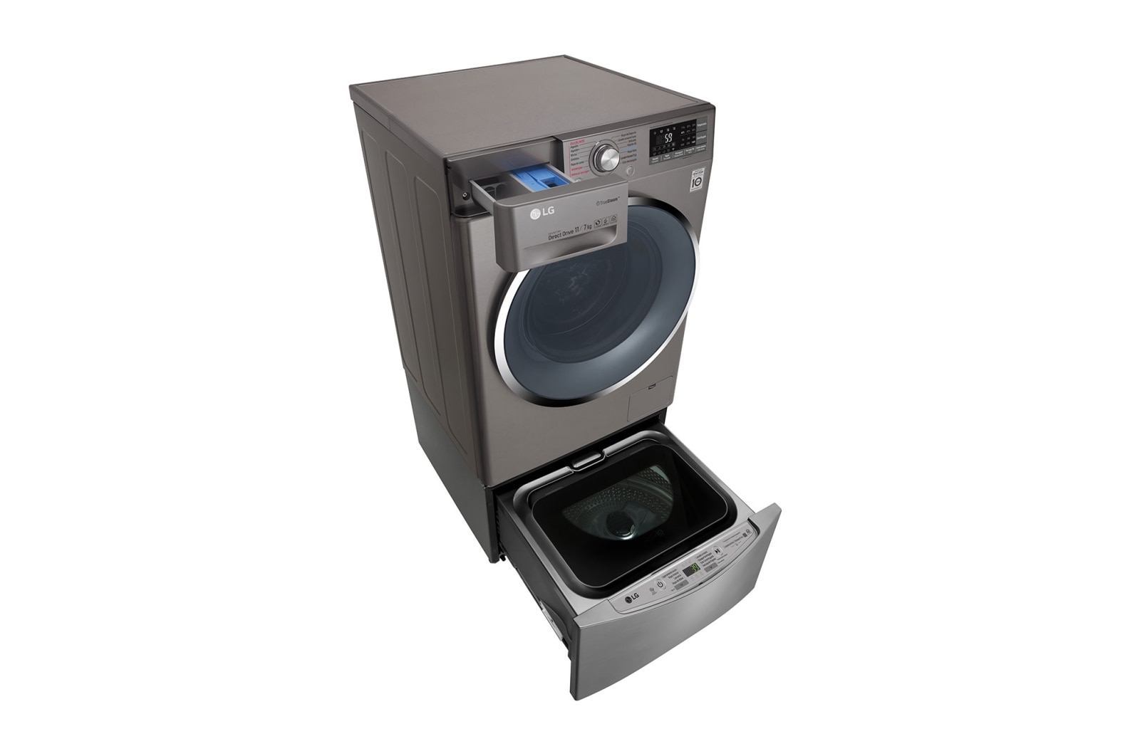 LG TWINWash TWW12SB6D2 Capacidad Total 14 kg Set Lavadora/Secadora Carga Frontal y TWINWash®Mini, TWW12SB6D2
