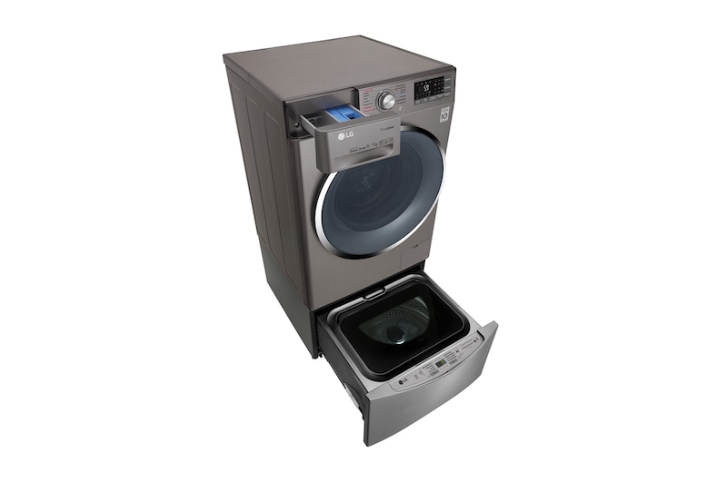 LG TWINWash TWW12SB6D2 Capacidad Total 14 kg Set Lavadora/Secadora Carga Frontal y TWINWash®Mini, TWW12SB6D2