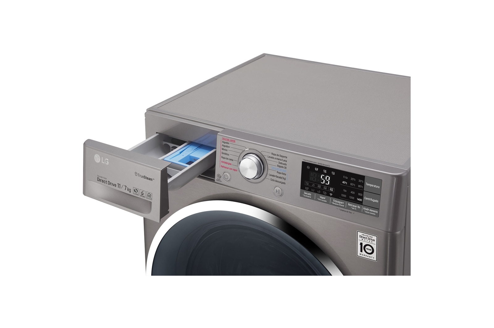 LG TWINWash TWW12SB6D2 Capacidad Total 14 kg Set Lavadora/Secadora Carga Frontal y TWINWash®Mini, TWW12SB6D2