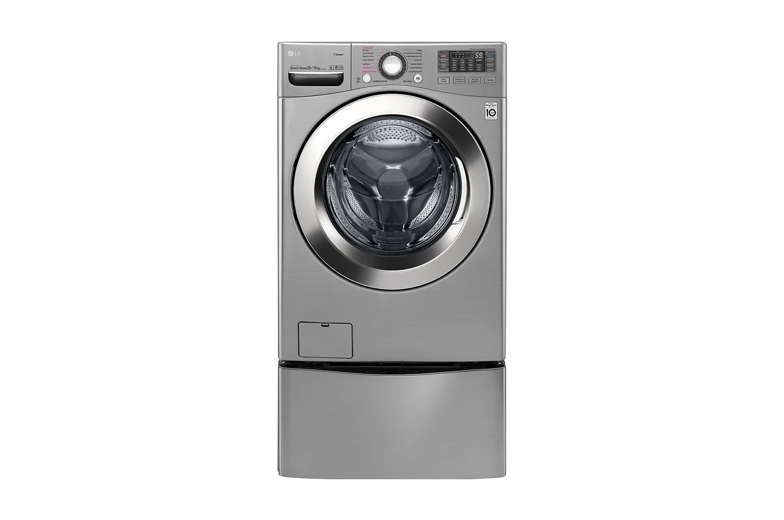 LG TWINWash® TWW20VVS2.PKG Set Lavadora/Secadora Carga Frontal y TWINWash® Mini Capacidad Total 23,5 Kgs WD20VVS6_WD100CV, TWW20VVS2