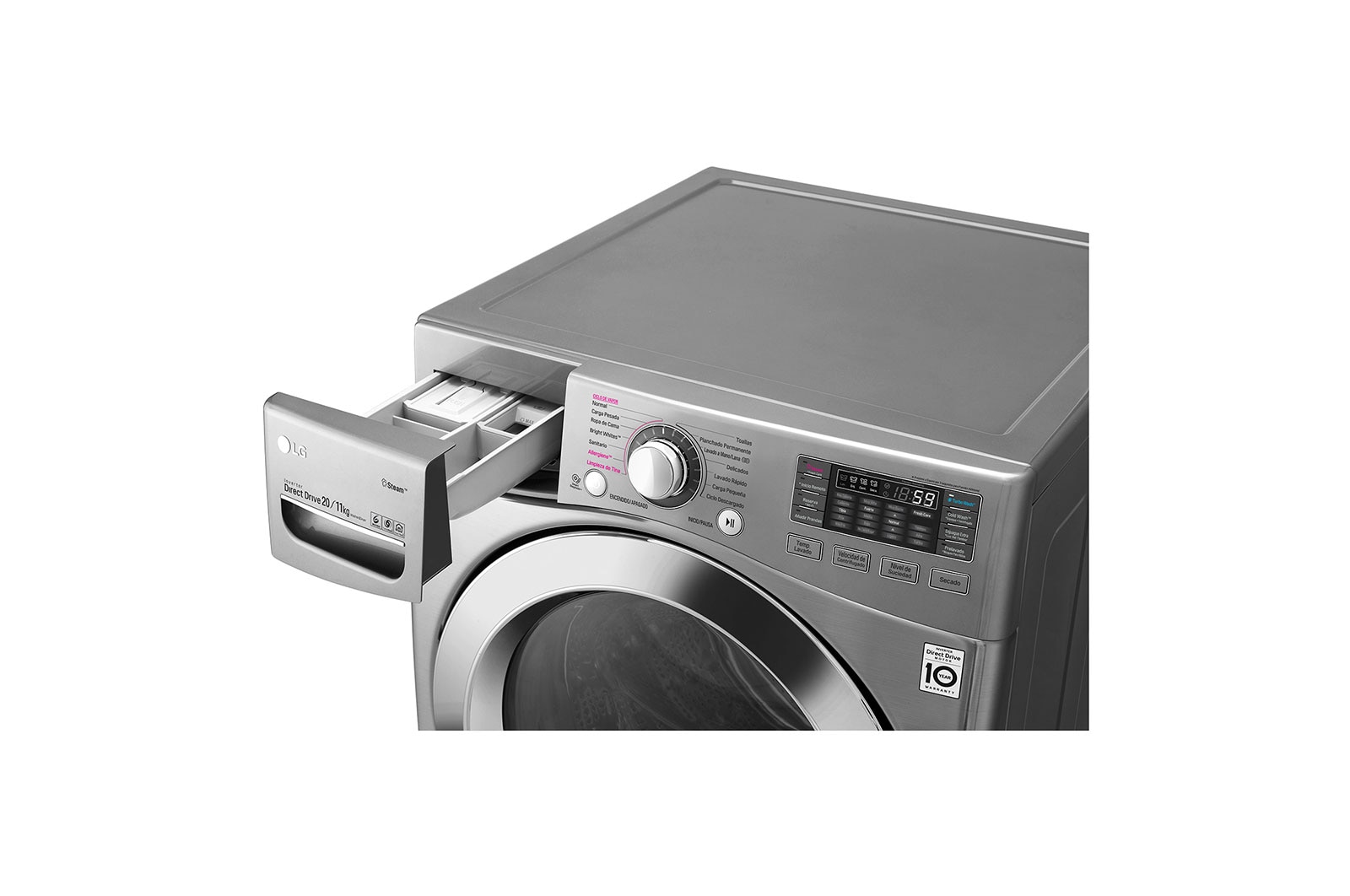 LG TWINWash® TWW20VVS2.PKG Set Lavadora/Secadora Carga Frontal y TWINWash® Mini Capacidad Total 23,5 Kgs WD20VVS6_WD100CV, TWW20VVS2