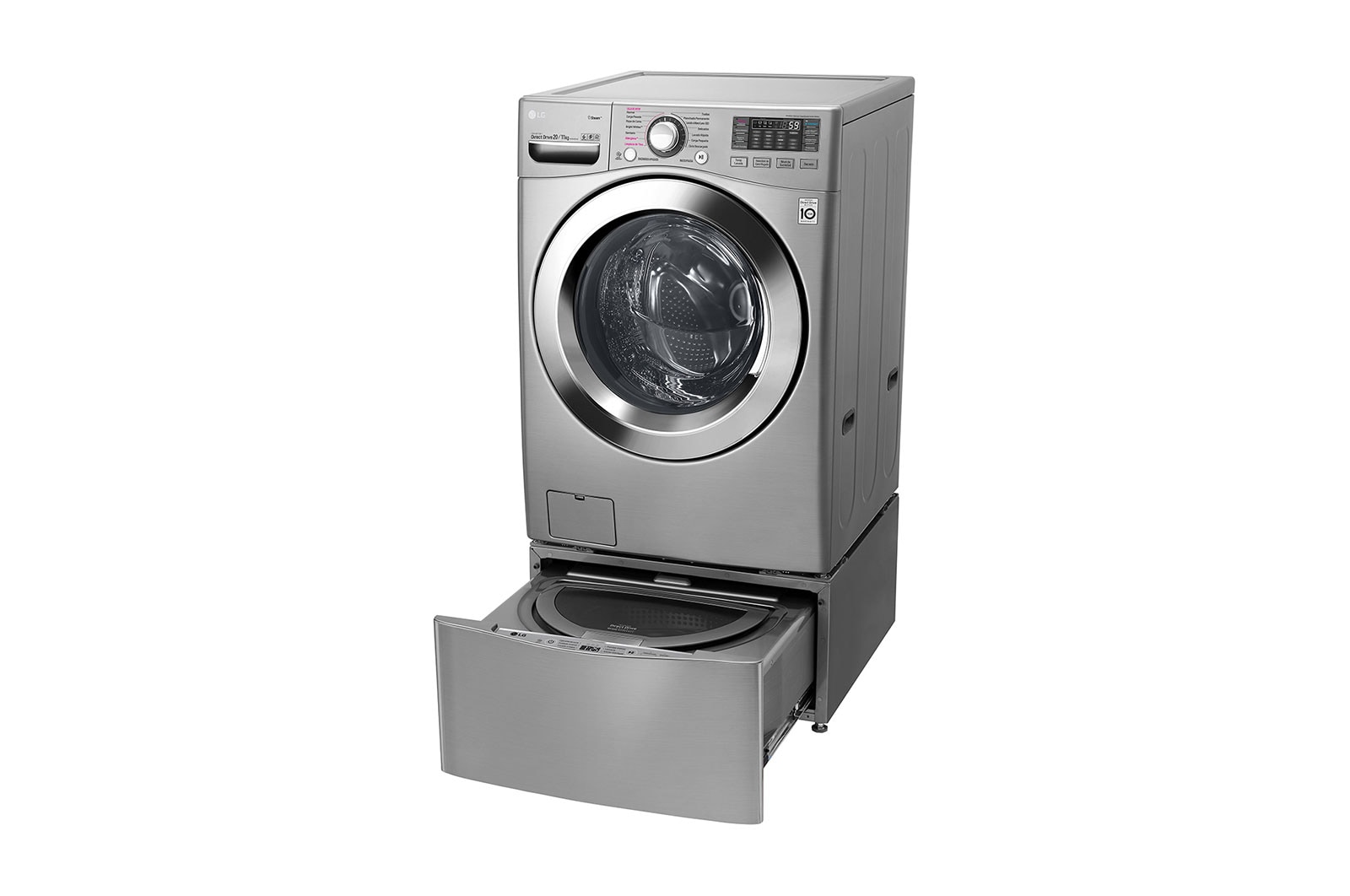 LG TWINWash® TWW20VVS2.PKG Set Lavadora/Secadora Carga Frontal y TWINWash® Mini Capacidad Total 23,5 Kgs WD20VVS6_WD100CV, TWW20VVS2