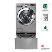 Vista frontal de LG TWINWash® TWW20VVS2.PKG Set Lavadora/Secadora Carga Frontal y TWINWash® Mini Capacidad Total 23,5 Kgs WD20VVS6_WD100CV TWW20VVS2