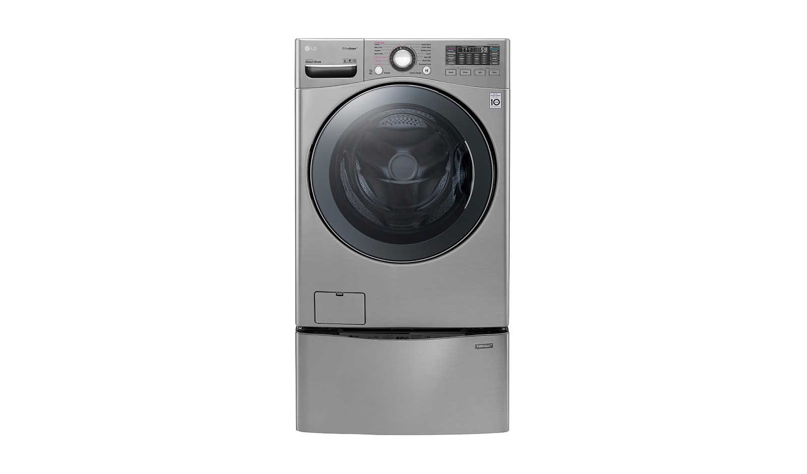 LG TWINWash® TWW22VVS2  Set Lavadora Carga Frontal y TWINWash® Mini Capacidad Total 25,5 Kgs WM22VVS6_WD100CV, TWW22VVS2
