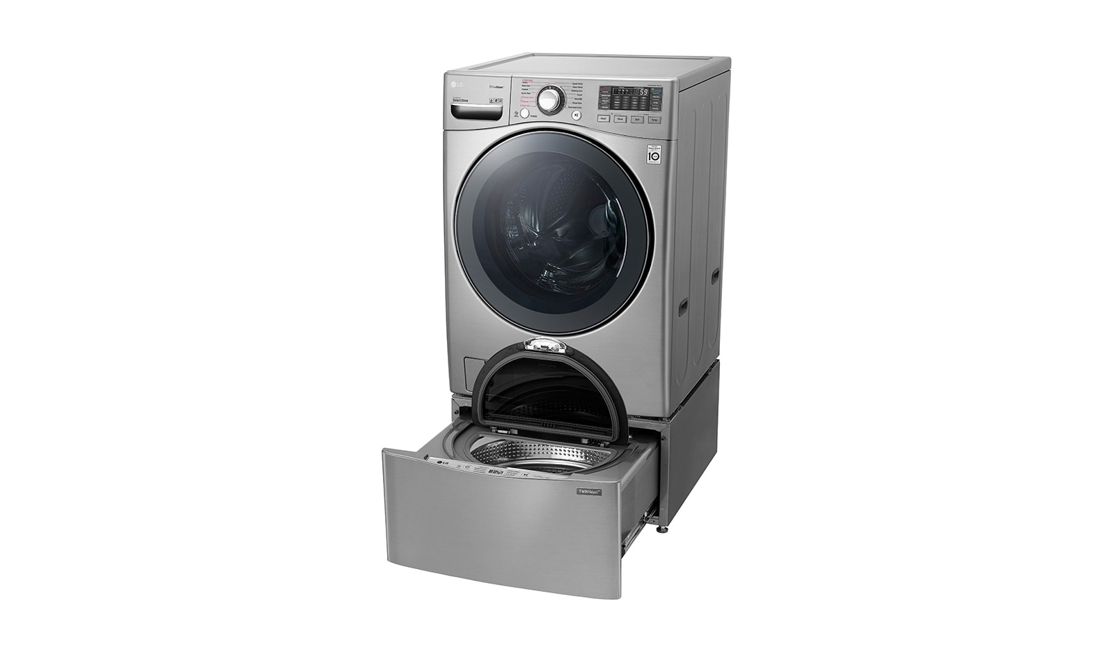 LG TWINWash® TWW22VVS2  Set Lavadora Carga Frontal y TWINWash® Mini Capacidad Total 25,5 Kgs WM22VVS6_WD100CV, TWW22VVS2