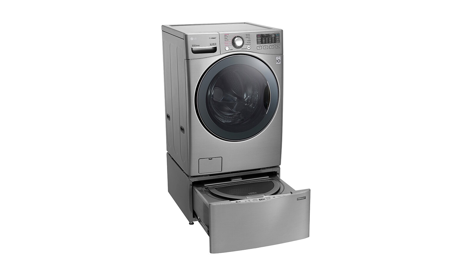 LG TWINWash® TWW22VVS2  Set Lavadora Carga Frontal y TWINWash® Mini Capacidad Total 25,5 Kgs WM22VVS6_WD100CV, TWW22VVS2