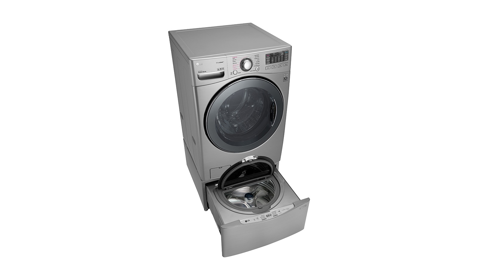 LG TWINWash® TWW22VVS2  Set Lavadora Carga Frontal y TWINWash® Mini Capacidad Total 25,5 Kgs WM22VVS6_WD100CV, TWW22VVS2