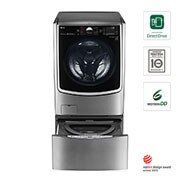 Vista frontal de LG TWINWash® TWW5000HVA2 Set Lavadora Carga Frontal y TWINWash® Mini Capacidad Total 25,5 Kgs WM500HVA_WD100CV TWW5000HVA2