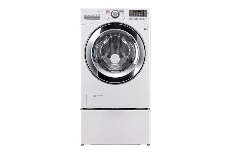 Vista frontal de LG TWINWash® TWWD20WVS2  Set Lavadora/Secadora Carga Frontal y TWINWash® Mini Capacidad Total 23,5 Kgs WD20WVS6_WD100CW TWWD20WVS2
