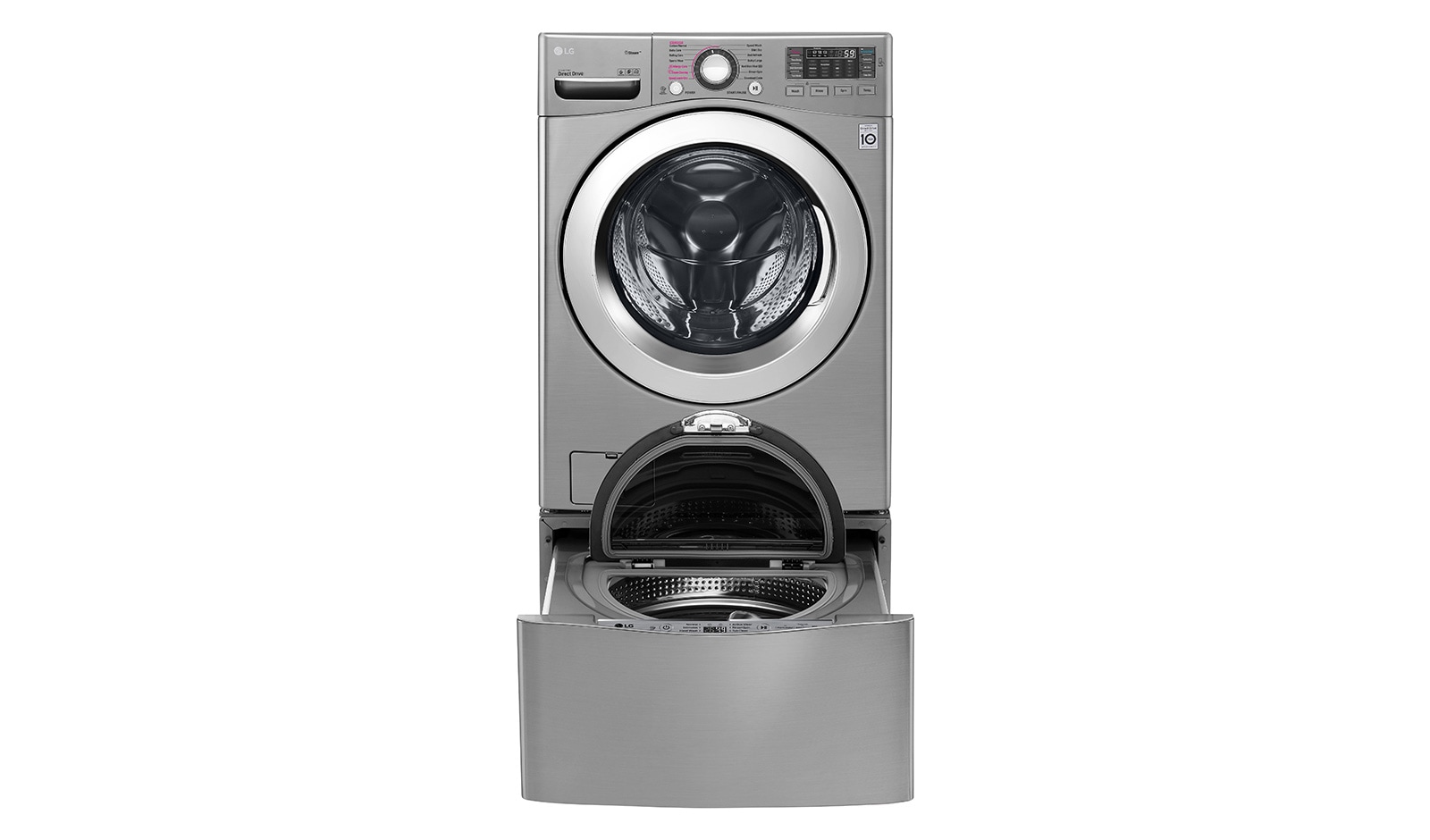 LG TWINWash® TWWO20VVS2 Set Lavadora Carga Frontal y TWINWash® Mini Capacidad Total 23,5 Kgs WM20VVS6_WD100CV, TWWO20VVS2