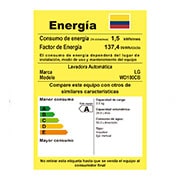 LG Lavadora LG TWINWash Mini™, 3.5kg/7lbs 3 Movimientos, Color Black Steel, Negro Tipo Acero Inoxidable, WD100CB