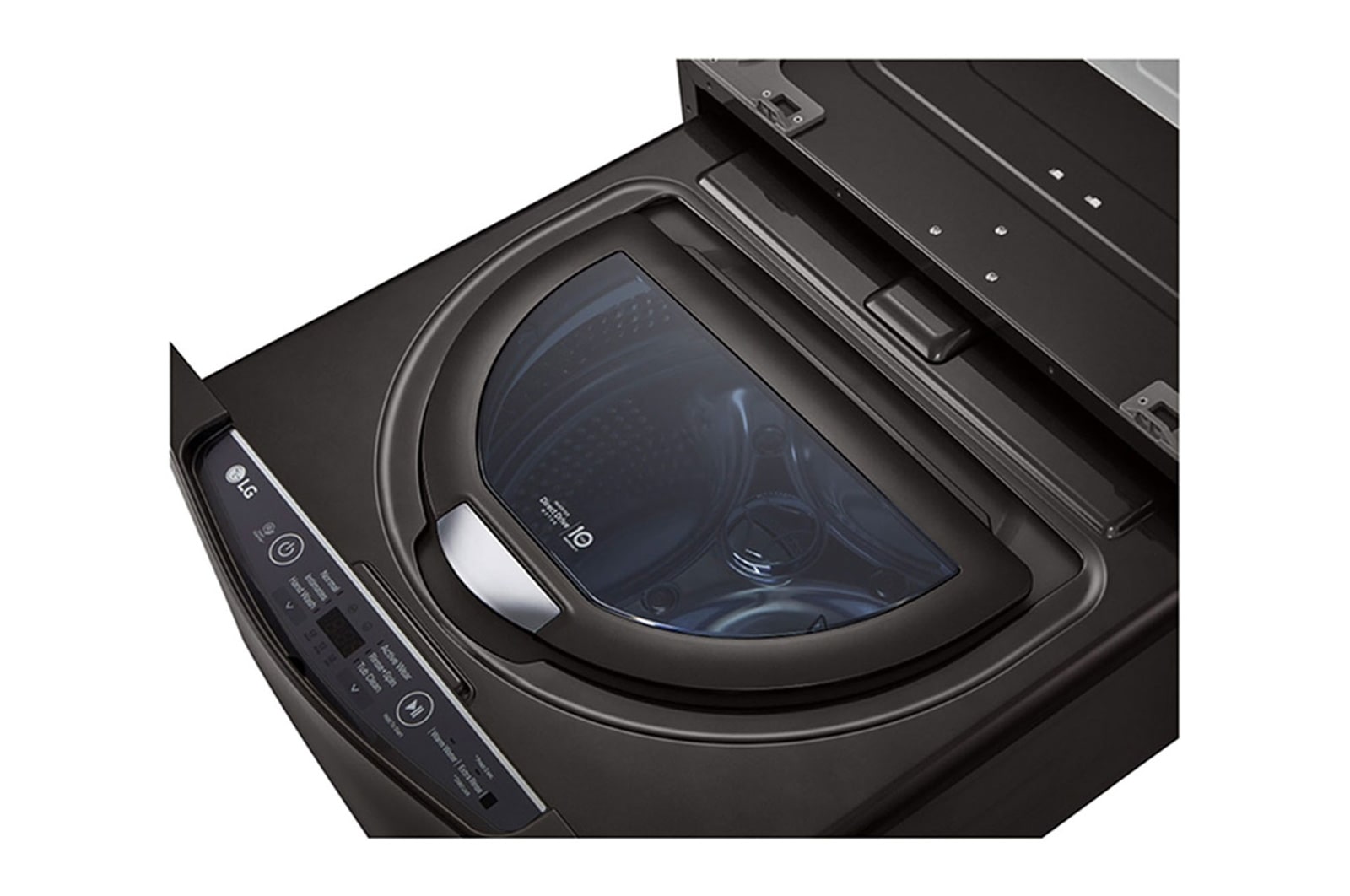 LG Lavadora LG TWINWash Mini™, 3.5kg/7lbs 3 Movimientos, Color Black Steel, Negro Tipo Acero Inoxidable, WD100CB