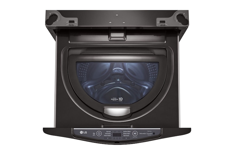 LG Lavadora LG TWINWash Mini™, 3.5kg/7lbs 3 Movimientos, Color Black Steel, Negro Tipo Acero Inoxidable, WD100CB