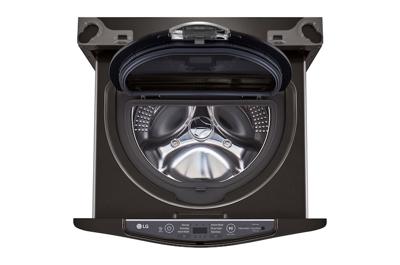 LG Lavadora LG TWINWash Mini™, 3.5kg/7lbs 3 Movimientos, Color Black Steel, Negro Tipo Acero Inoxidable, WD100CB