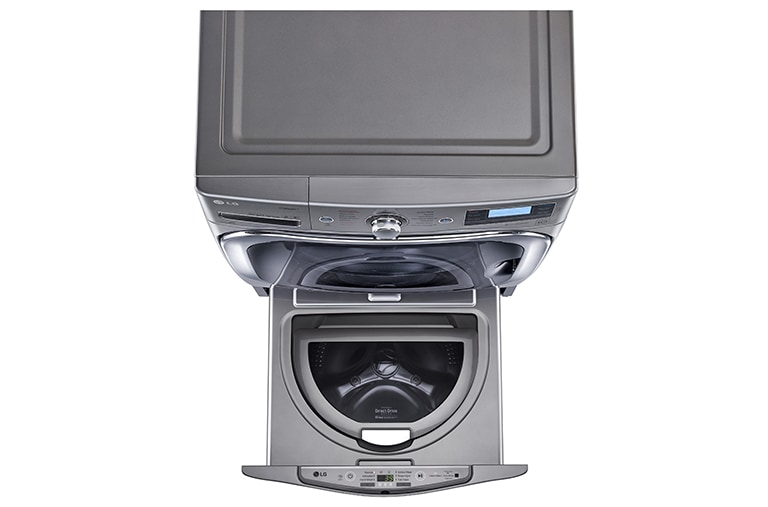 LG Lavadora TWINWash Mini ™, 3.5kg, 3Motion, Smart Diagnosis, lavado de prendas delicadas, color plateado, WD100CV
