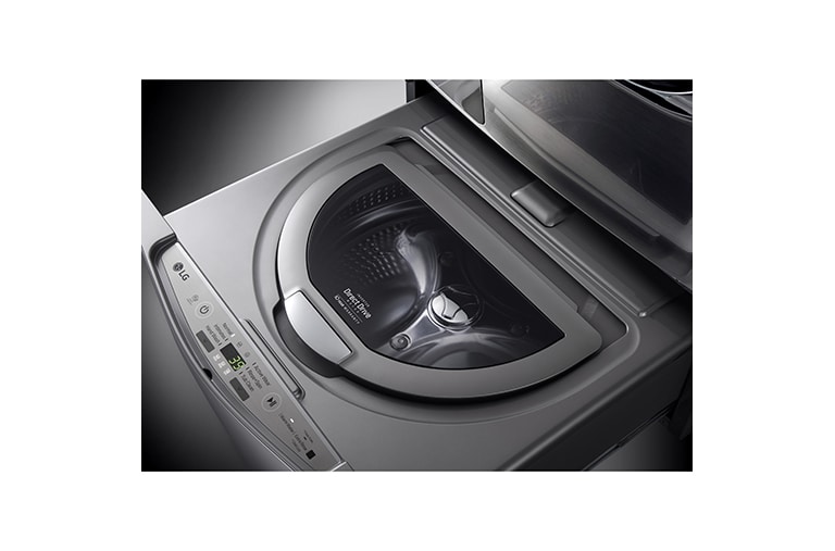 LG Lavadora TWINWash Mini ™, 3.5kg, 3Motion, Smart Diagnosis, lavado de prendas delicadas, color plateado, WD100CV