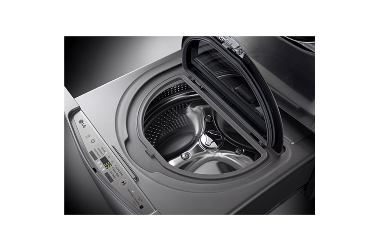 LG Lavadora TWINWash Mini ™, 3.5kg, 3Motion, Smart Diagnosis, lavado de prendas delicadas, color plateado, WD100CV