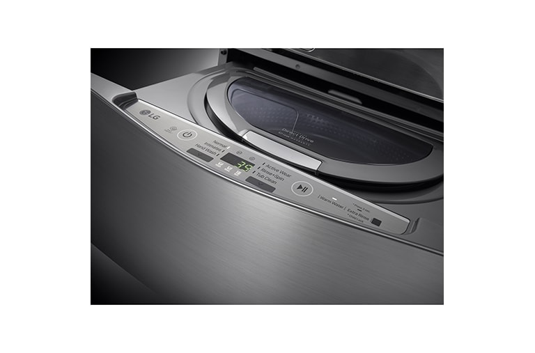LG Lavadora TWINWash Mini ™, 3.5kg, 3Motion, Smart Diagnosis, lavado de prendas delicadas, color plateado, WD100CV