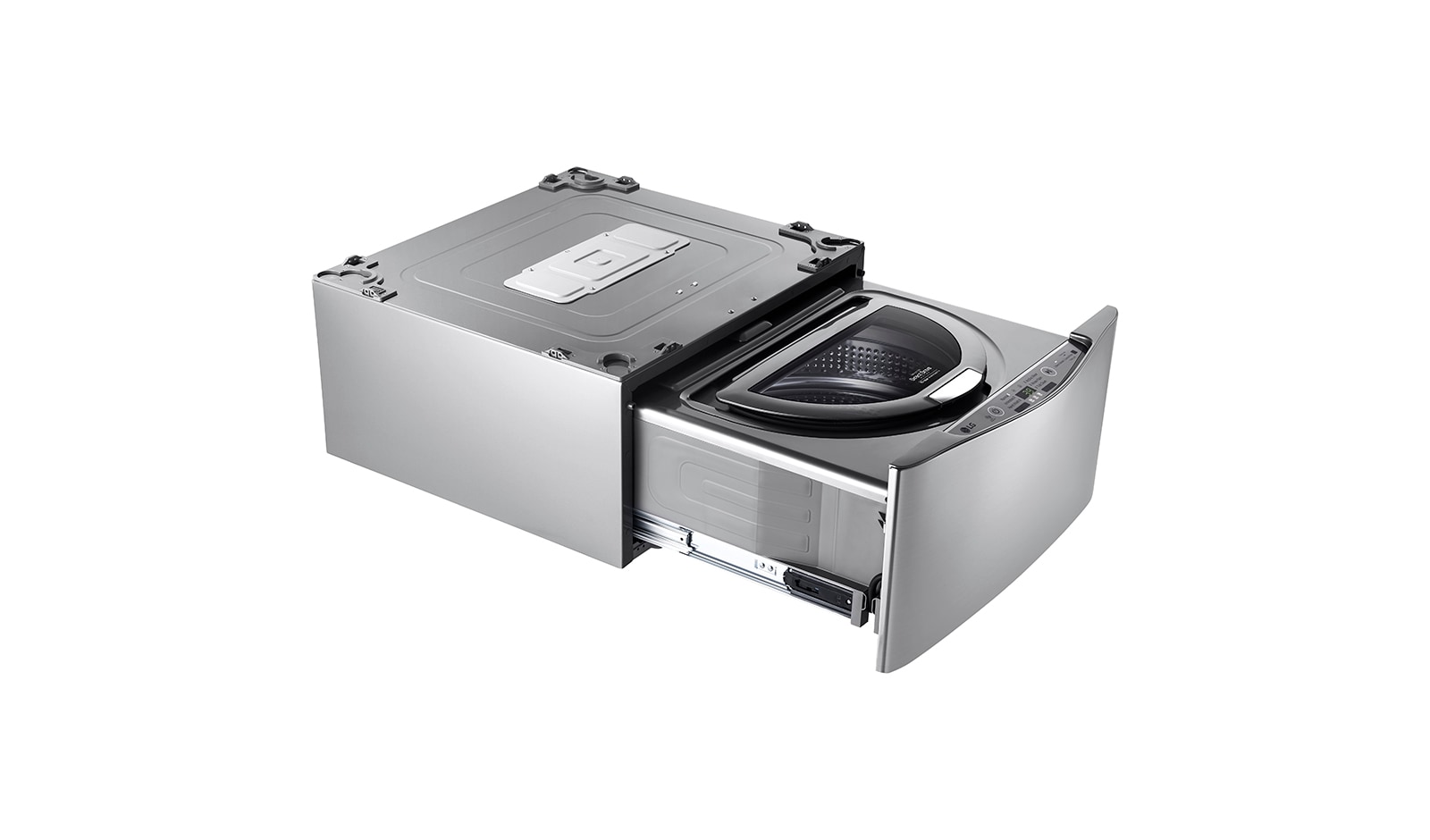 LG Lavadora TWINWash Mini ™, 3.5kg, 3Motion, Smart Diagnosis, lavado de prendas delicadas, color plateado, WD100CV
