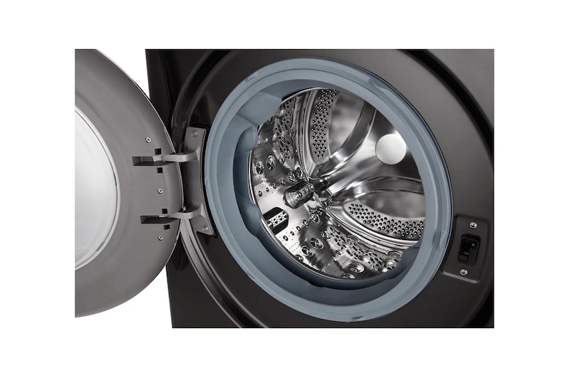 LG Lava-Secadora Carga Frontal VIVACE Black Steel Negro Tipo Acero Inox, WD12BVC2S6C