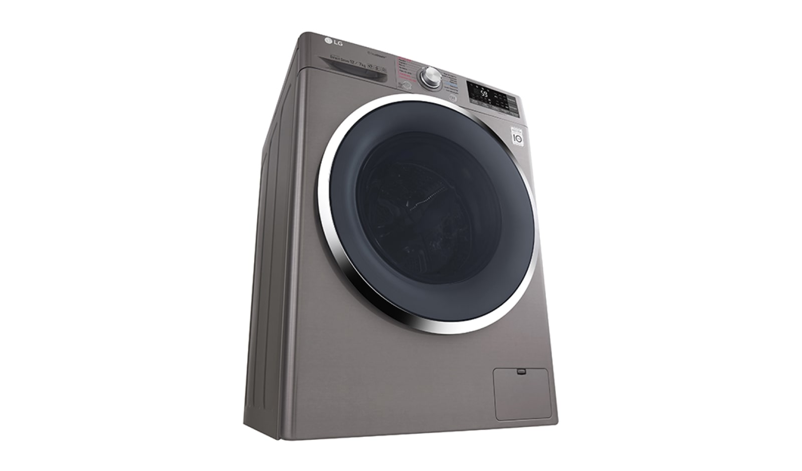 LG Lavadora/Secadora Carga Frontal, 26lbs/12kg, 6MotionDD, Eco Hybrid, color Stone Silver, WD12SB6