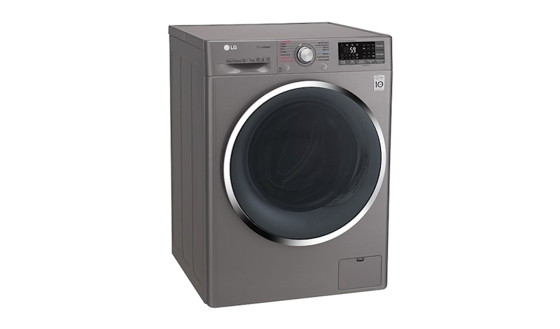 LG Lavadora/Secadora Carga Frontal, 26lbs/12kg, 6MotionDD, Eco Hybrid, color Stone Silver, WD12SB6