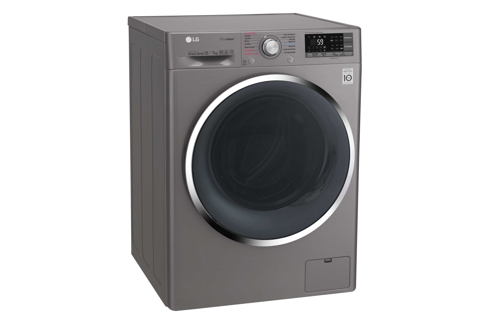 LG Lavadora/Secadora Carga Frontal, 26lbs/12kg, 6MotionDD, Eco Hybrid, WD12SB6D