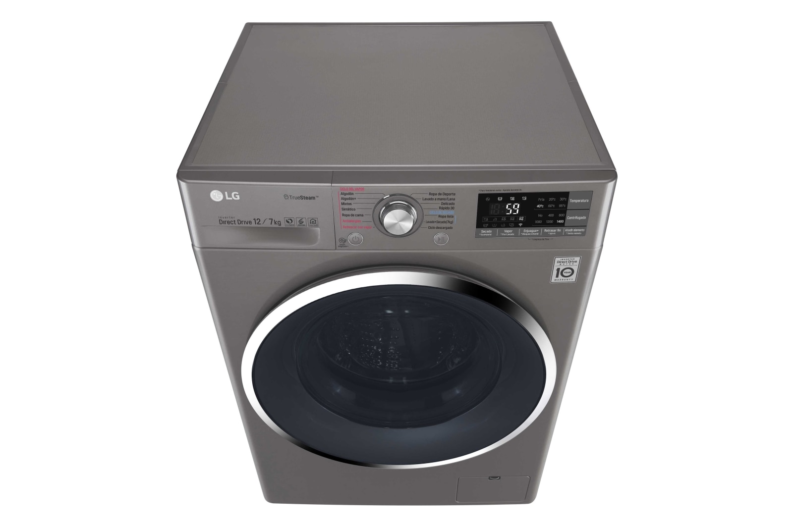 LG Lavadora/Secadora Carga Frontal, 26lbs/12kg, 6MotionDD, Eco Hybrid, WD12SB6D