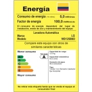 LG Lavadora/Secadora Carga Frontal, 26lbs/12kg, 6MotionDD, Eco Hybrid, WD12SB6D