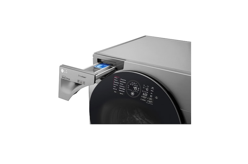 LG Lavadora/Secadora Carga Frontal, 26/12kg, 6MotionDD, Tecnología antibacterial, color Tipo Acero Inox, WD12VCS6