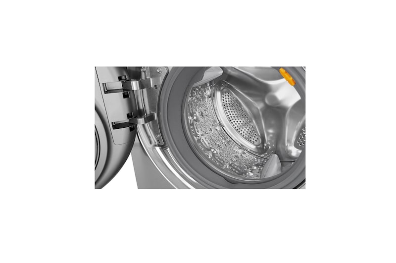 LG Lavadora/Secadora Carga Frontal, 26/12kg, 6MotionDD, Tecnología antibacterial, color Tipo Acero Inox, WD12VCS6