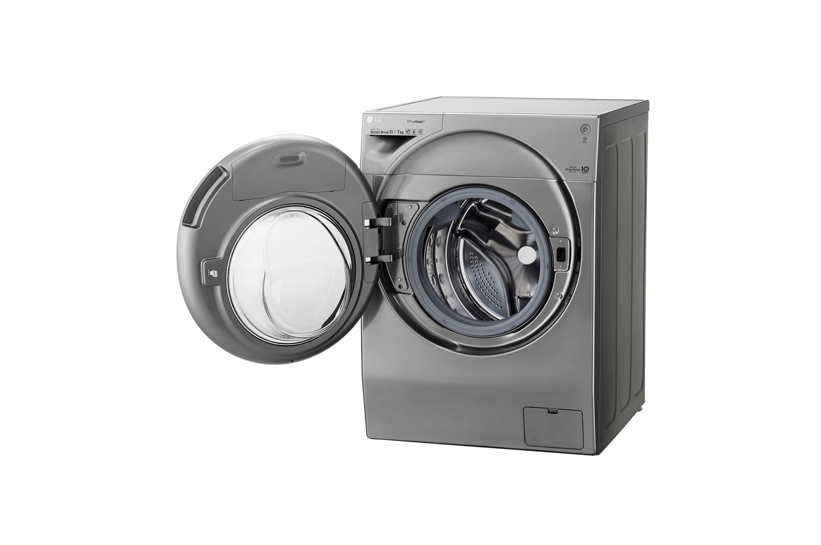 LG Lavadora/Secadora Carga Frontal, 26/12kg, 6MotionDD, Tecnología antibacterial, color Tipo Acero Inox, WD12VCS6