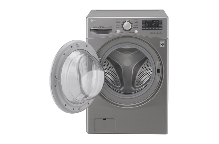 LG Lavasecadora, 14/8Kg Carga Frontal, 6MotionDD, TurboWash™, color Tipo Acero Inox\t\t\t\t\t\t, WD1477RD