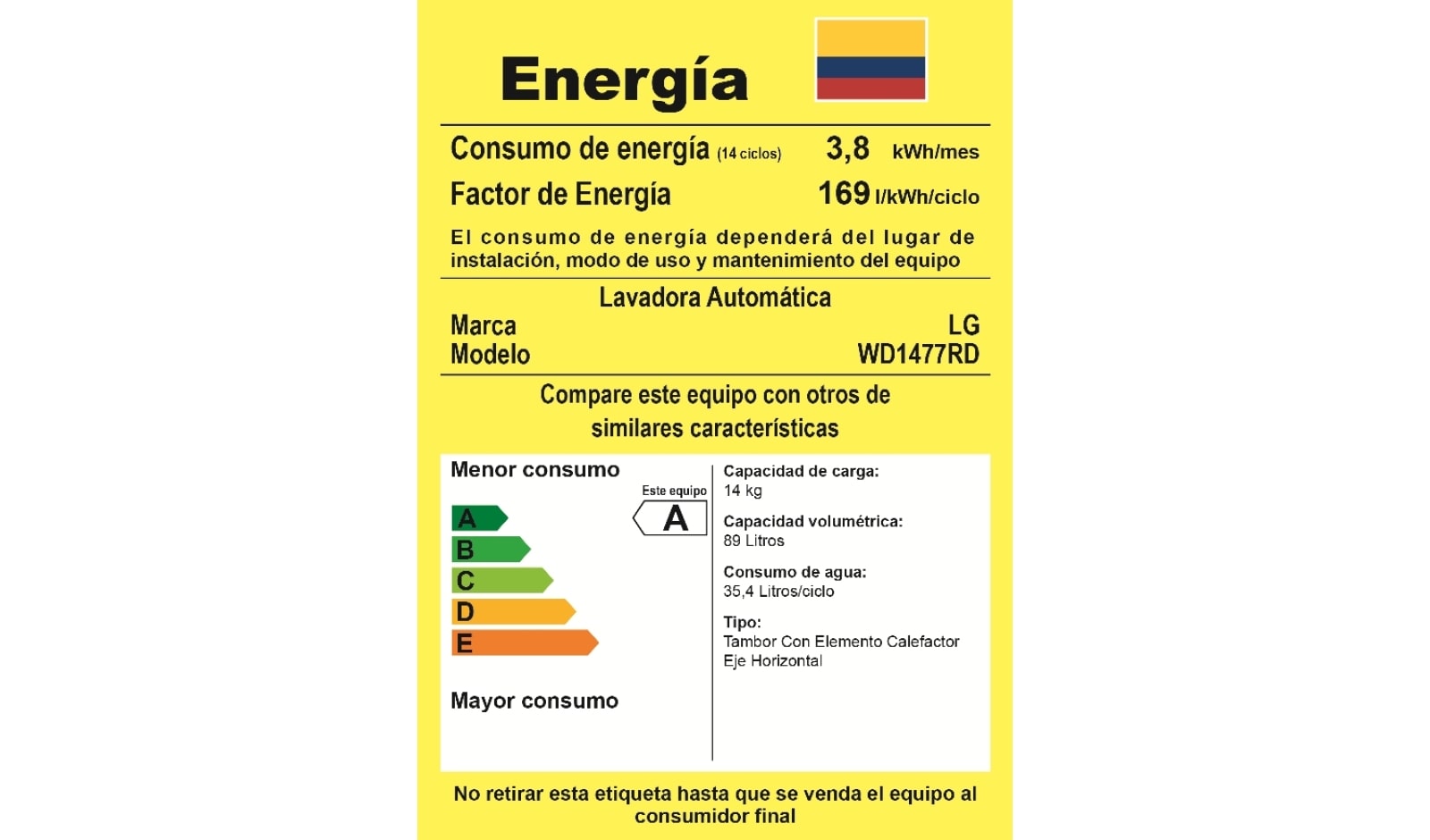 LG Lavasecadora, 14/8Kg Carga Frontal, 6MotionDD, TurboWash™, color Tipo Acero Inox\t\t\t\t\t\t, WD1477RD