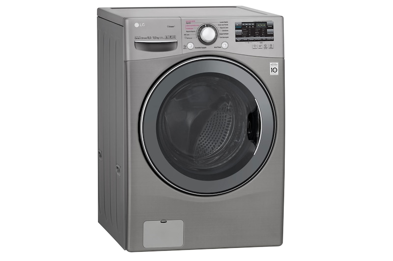 LG  Lavadora – Secadora Carga Frontal con Motor Inverter Direct Drive y Capacidad Total de 15 kilos de lavado y 8 kilos de secado, WD1577RD