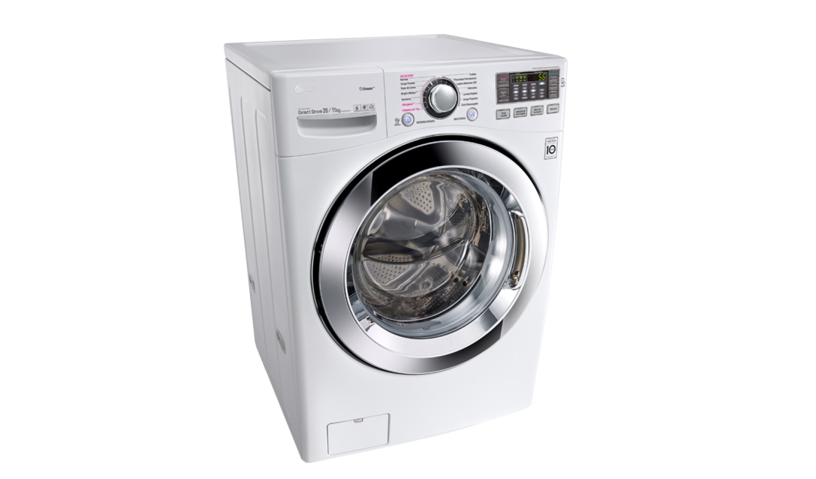 LG Lavadora/Secadora Carga Frontal, 20/11kg, 6MotionDD, TurboWash™, color Blanco, WD20WVS6