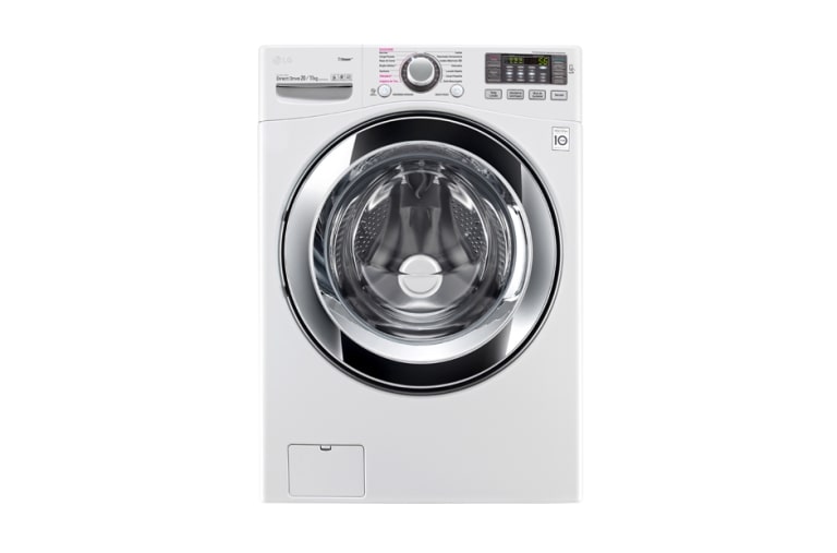 Vista frontal de Lavadora/Secadora Carga Frontal, 20/11kg, 6MotionDD, TurboWash™, color Blanco WD20WVS6
