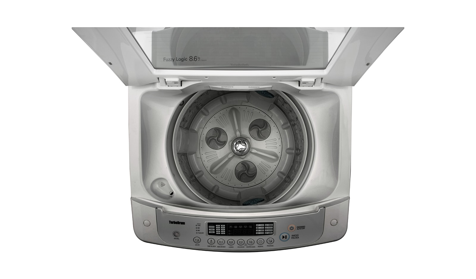 LG Lavadora Spirit Pro, Carga Superior, 8,6Kg/19Lbs, Turbo Drum®, WF-T7005TP.AFSECOL 