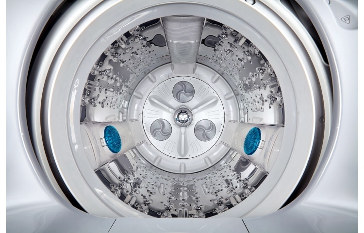 LG Lavadora LG Turbo Drum™, Auto Pre-lavado, Carga Superior, 26lbs/12kg, color Plateado, WFS1259ET.AFSECOL